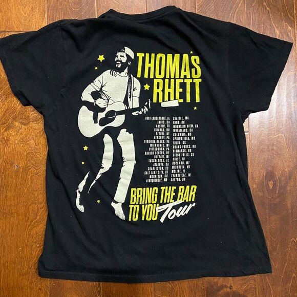 Thomas Rhett Bring The Bar To You Tour Concert Merch Black T-Shirt Unisex Large - Picture 4 of 8
